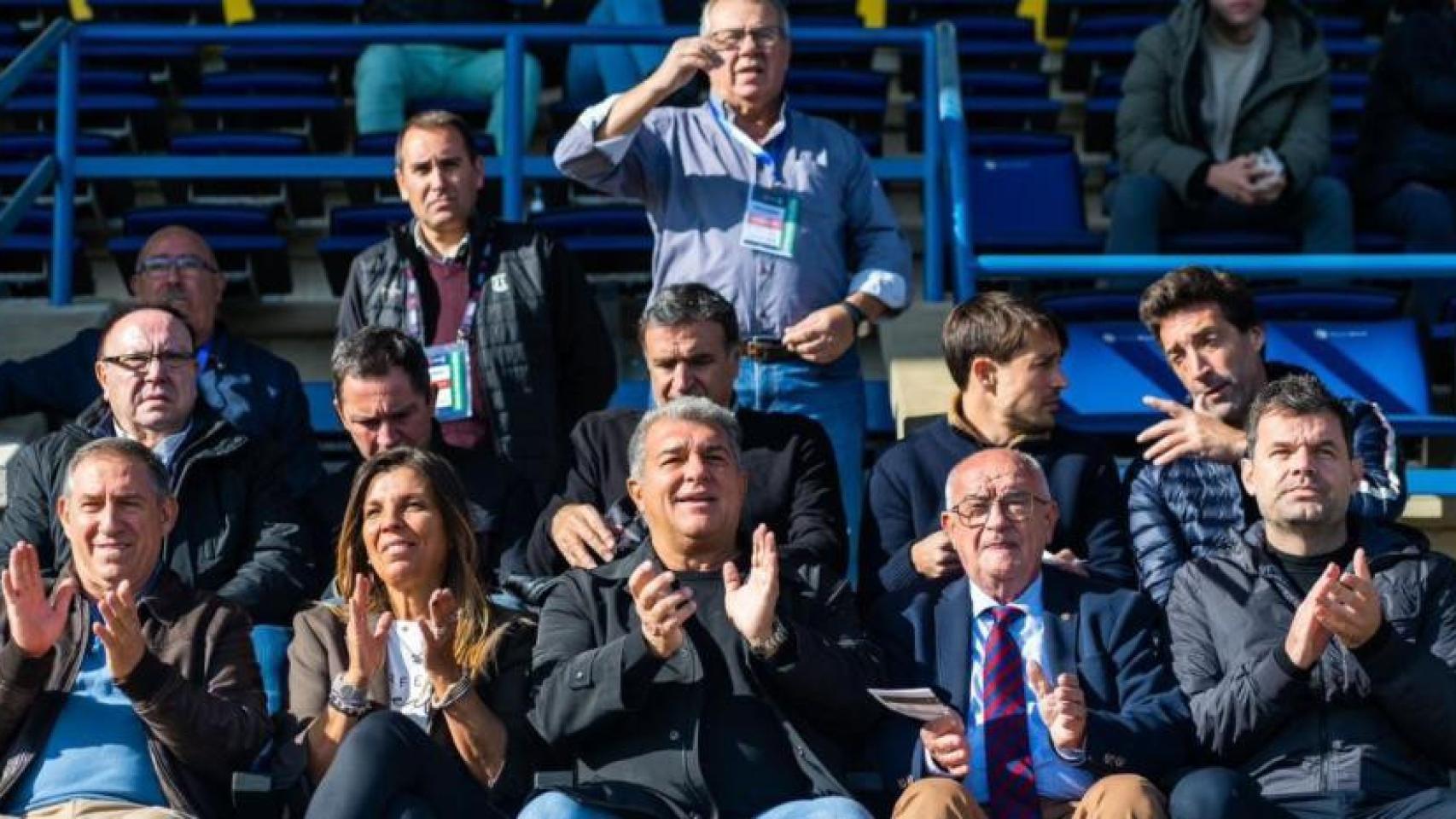 Joan Laporta, presidente del Barça en Palamós