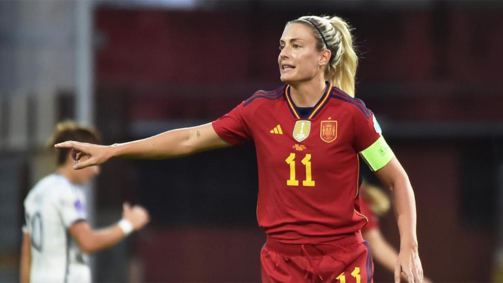 Alexia Putellas, durante un partido con la selección española