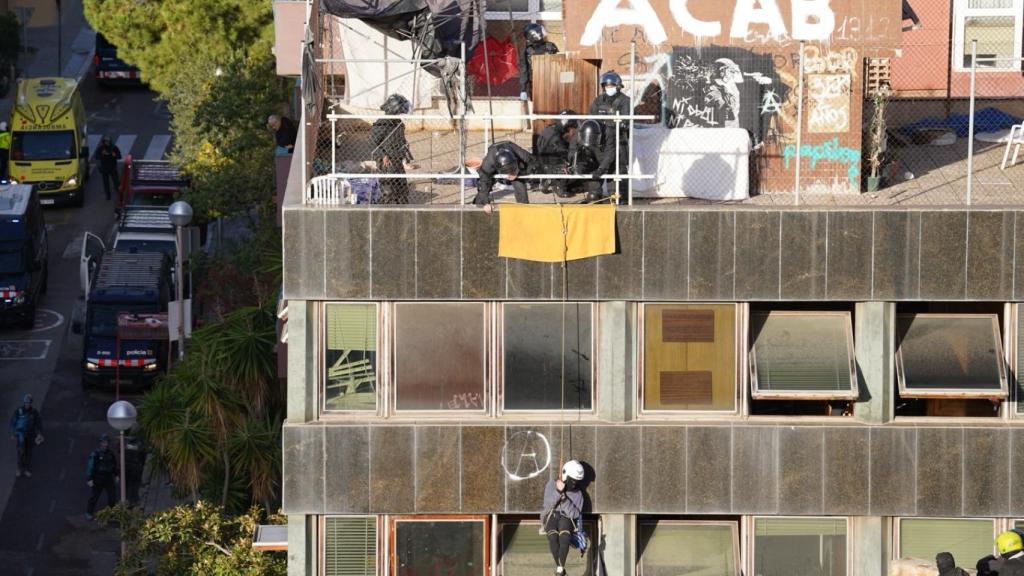 Imagen aérea de El Kubo y La Ruïna en La Bonanova de Barcelona