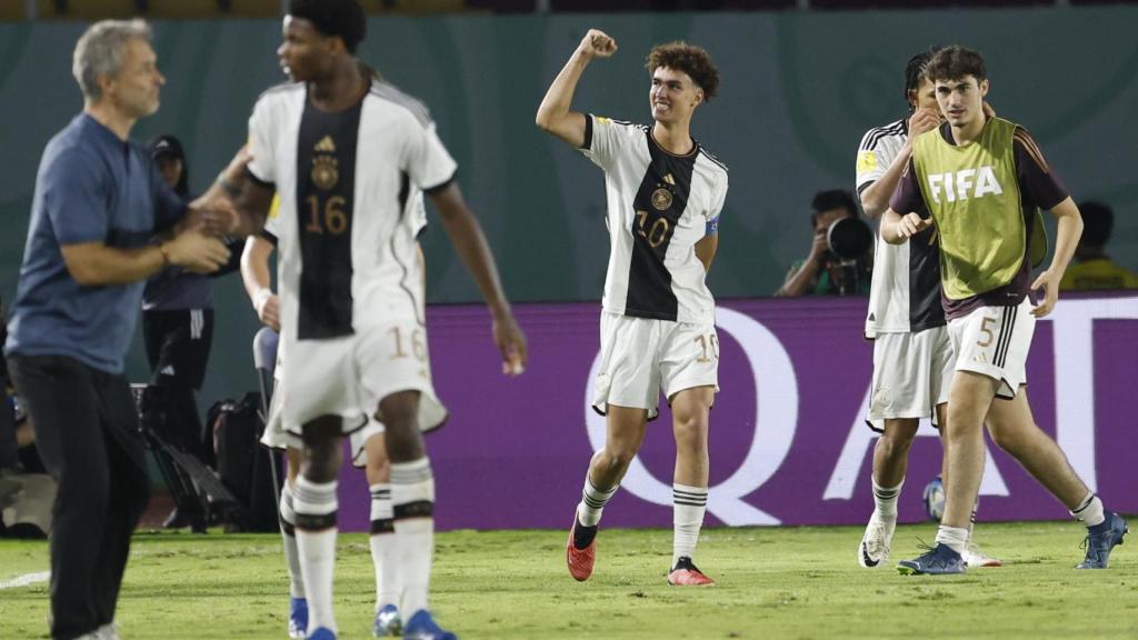 Noah Darvich, celebrando su gol en la final del Mundial Sub-17