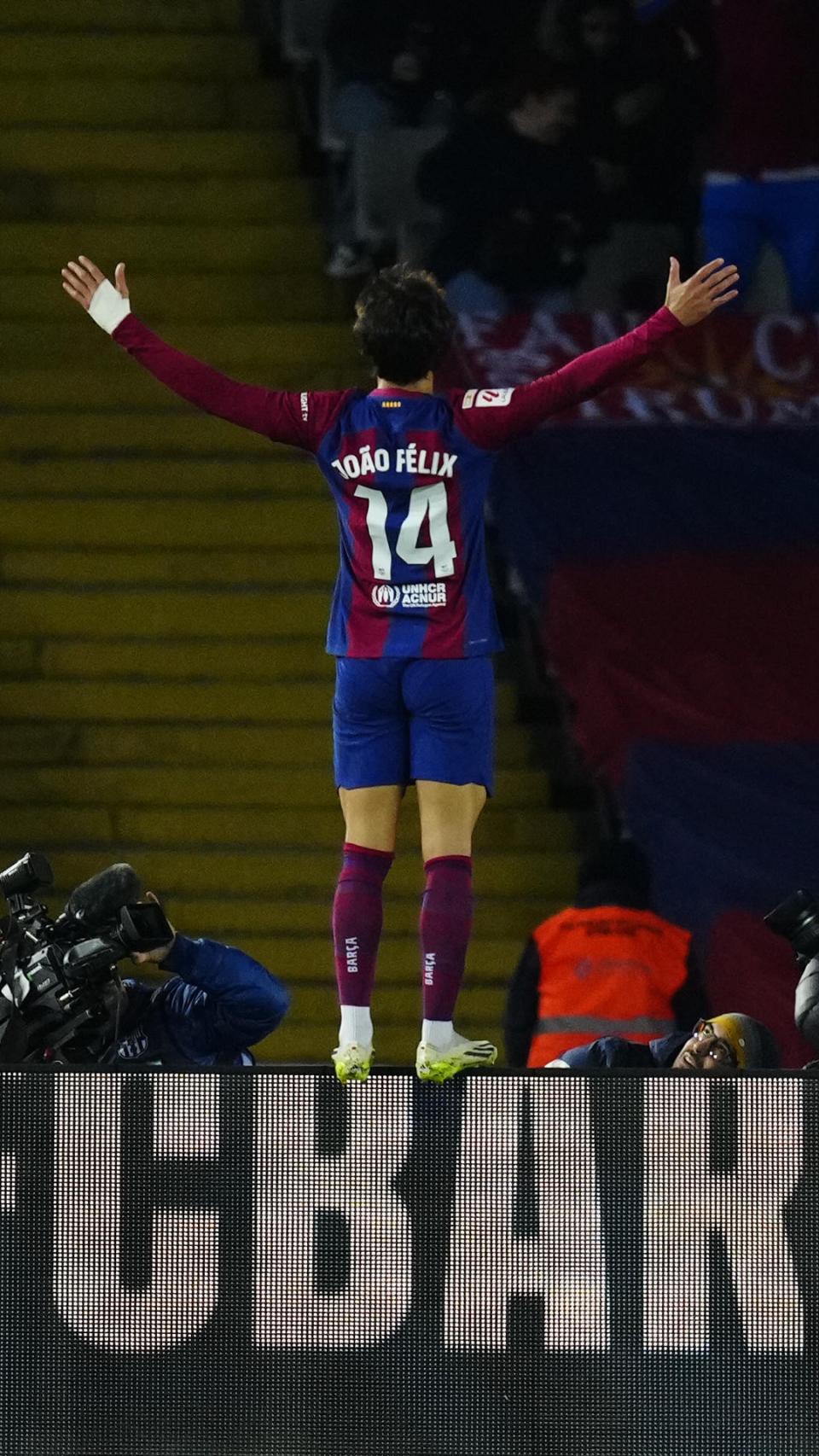 Joao Félix, celebrando el gol marcado contra el Atlético