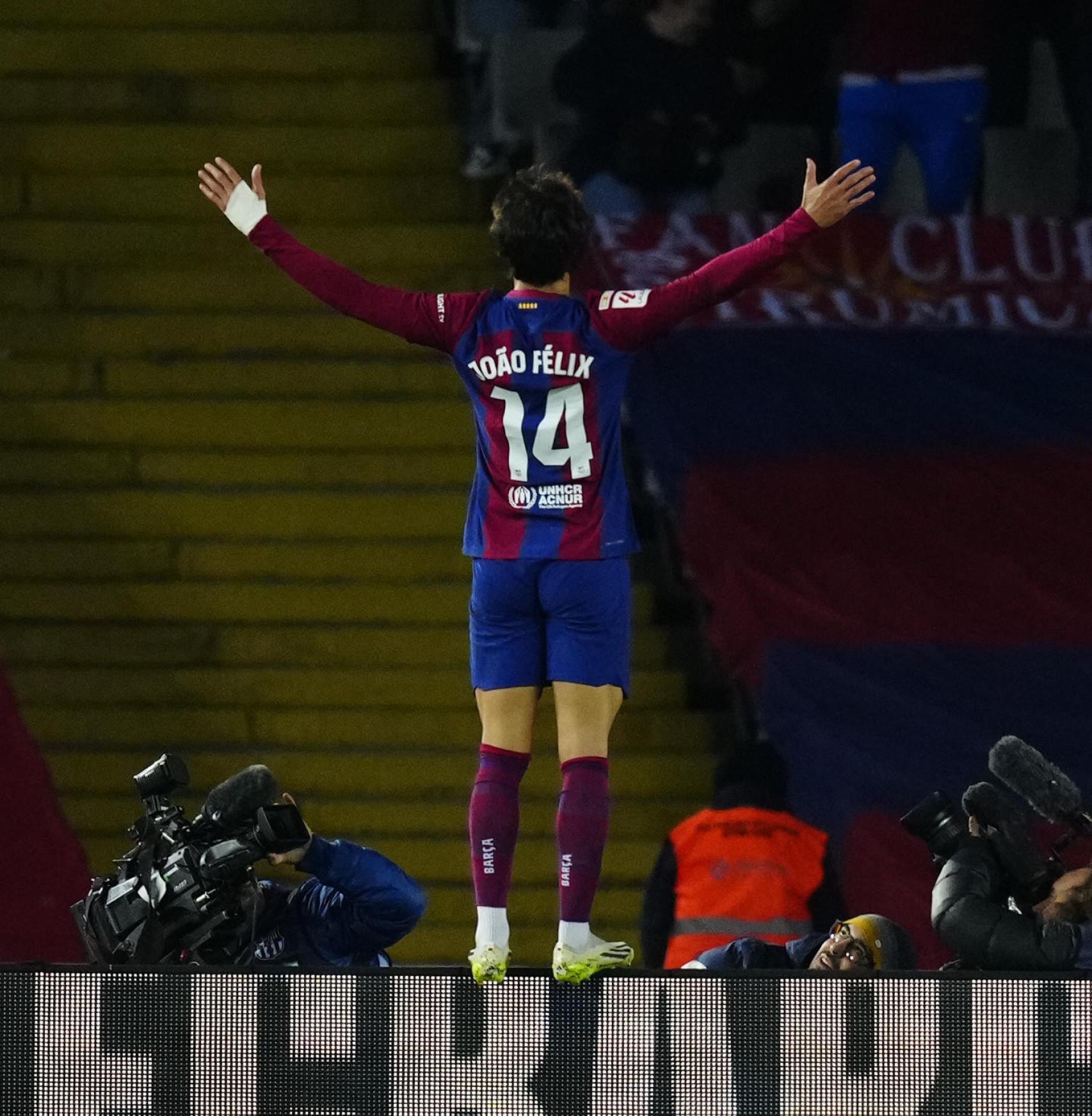 Joao Félix, celebrando el gol marcado contra el Atlético