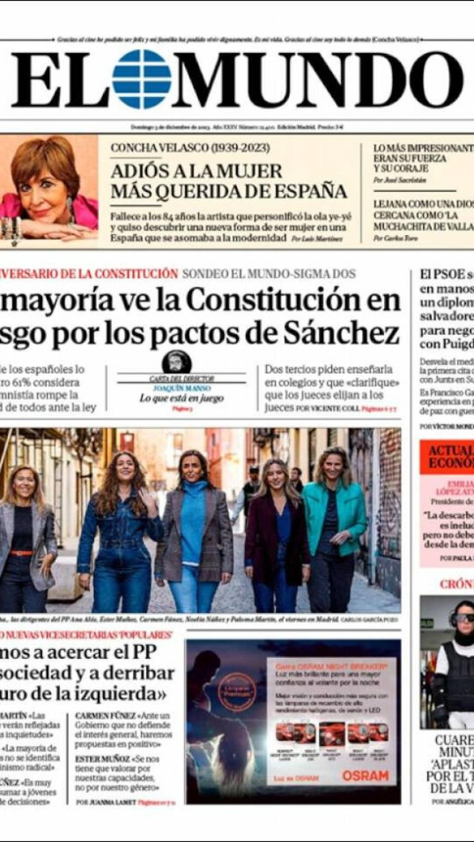 El Mundo 3 de diciembre