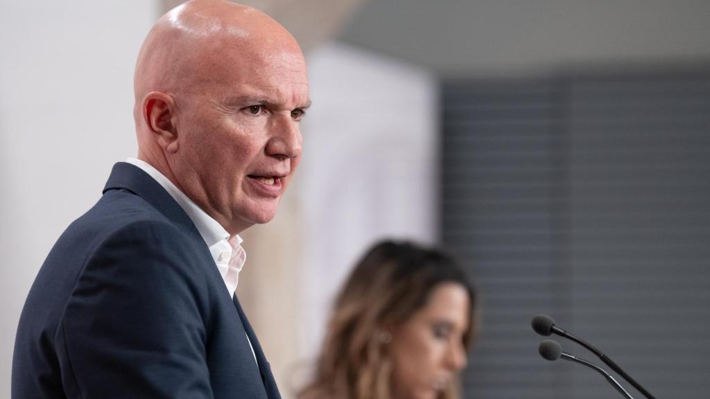 El conseller d'Acció Climàtica, Alimentació i Agenda Rural, David Mascort, durante una rueda de prensa