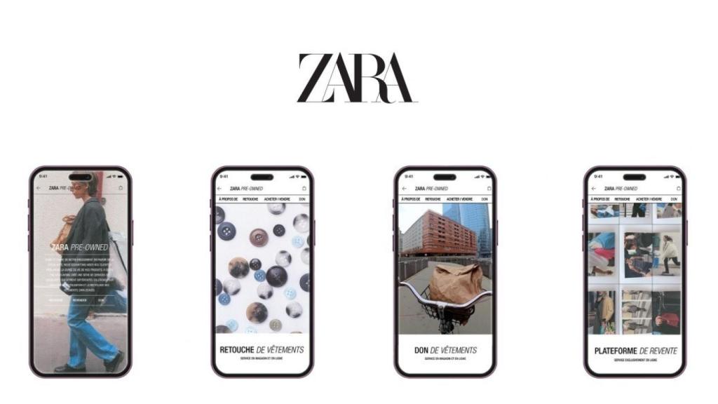 La aplicación de Zara Pre-Owned