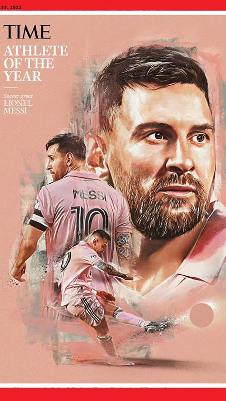 Leo Messi, protagonista de la portada de la revista Time