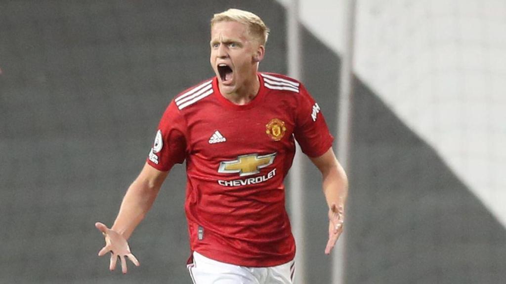 Van de Beek, con el Manchester United