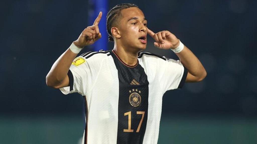Eric Emanuel da Silva Moreira, celebrando un gol en el Mundial contra México