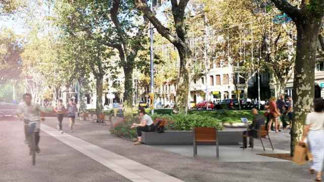 Render de los futuros Jardinets de Gràcia tras la reforma que se iniciará en 2024