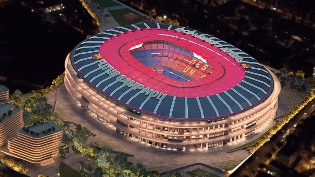 El modelo del futuro Camp Nou que siguen en las obras del Espai Barça