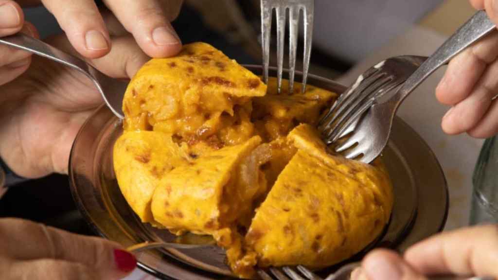 Una tortilla de patatas de Los Tortíllez