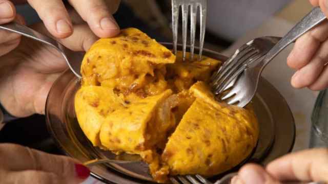 Una tortilla de patatas de Los Tortíllez