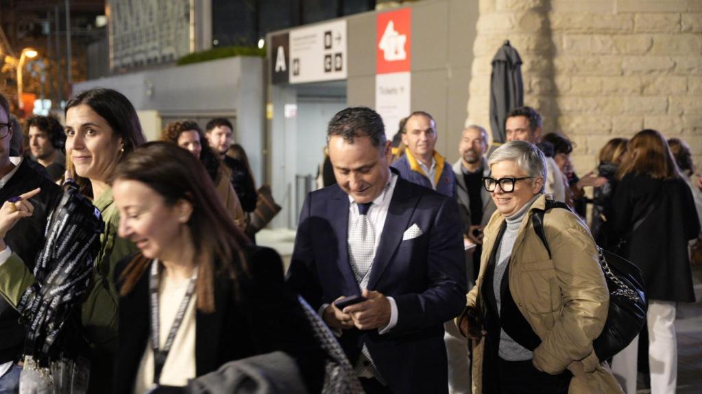 Enrique Tomás a su llegada a la Sagrada Família