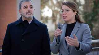 El alcalde de Barcelona y presidente del Área Metropolitana de Barcelona (AMB), Jaume Collboni, y la vicepresidenta de Acción Climática del AMB, Janet Sanz, en una imagen de archivo