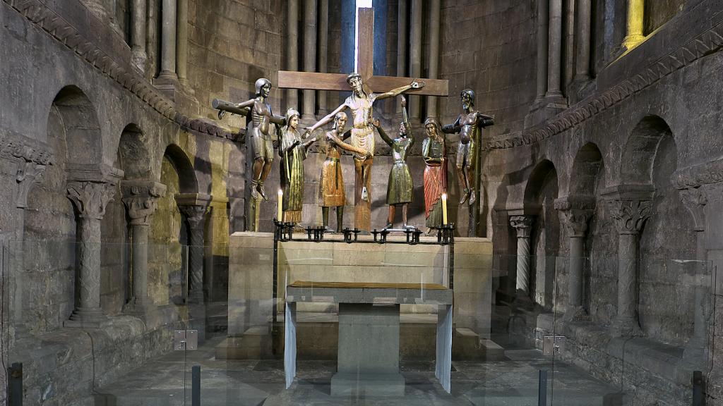 Interior del monasterio de Sant Joan de les Abadesses