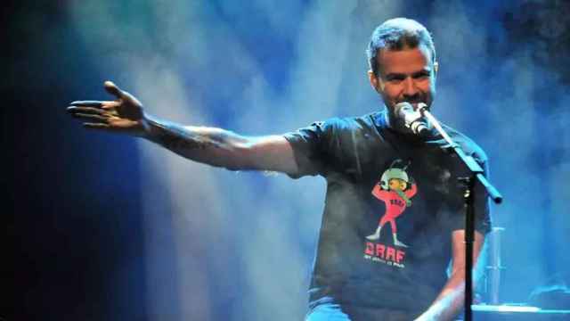 Imagen del vocalista Pau Donés del grupo Jarabe de Palo fallecido en 2020
