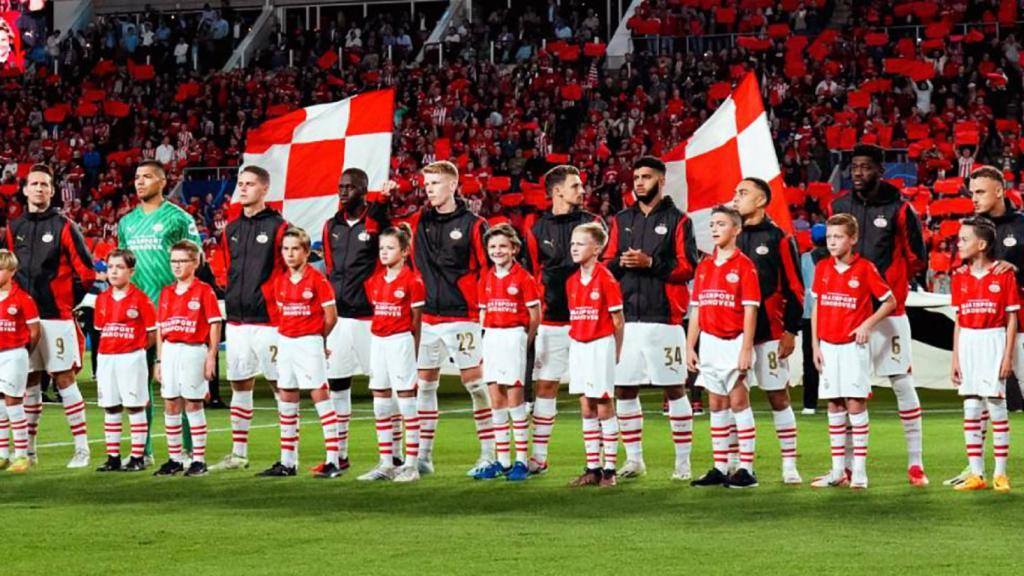 Alineación del PSV Eindhoven en un partido de Champions League