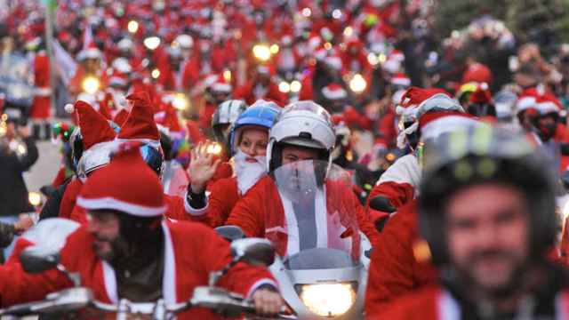 Concentración de la ‘Papanoelada Motera’