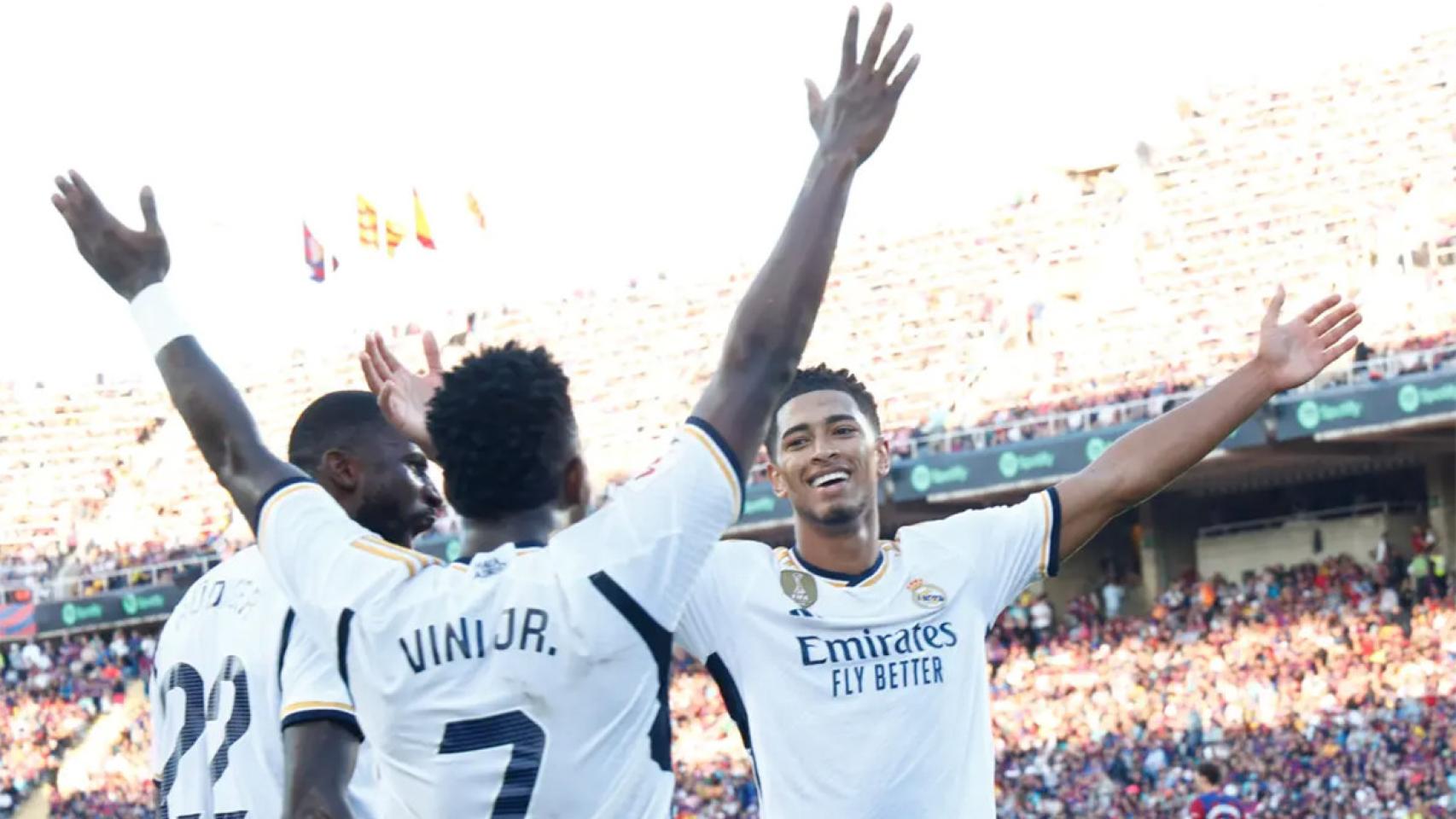 Jude Bellingham, celebrando un gol marcado con el Real Madrid
