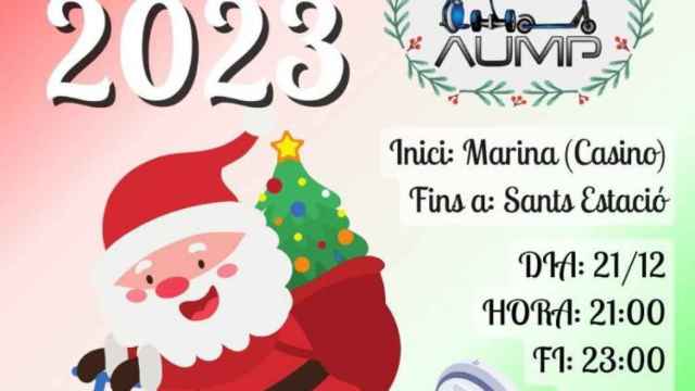 Anuncian una nueva 'Papanoelada' con patinetes en el centro de Barcelona