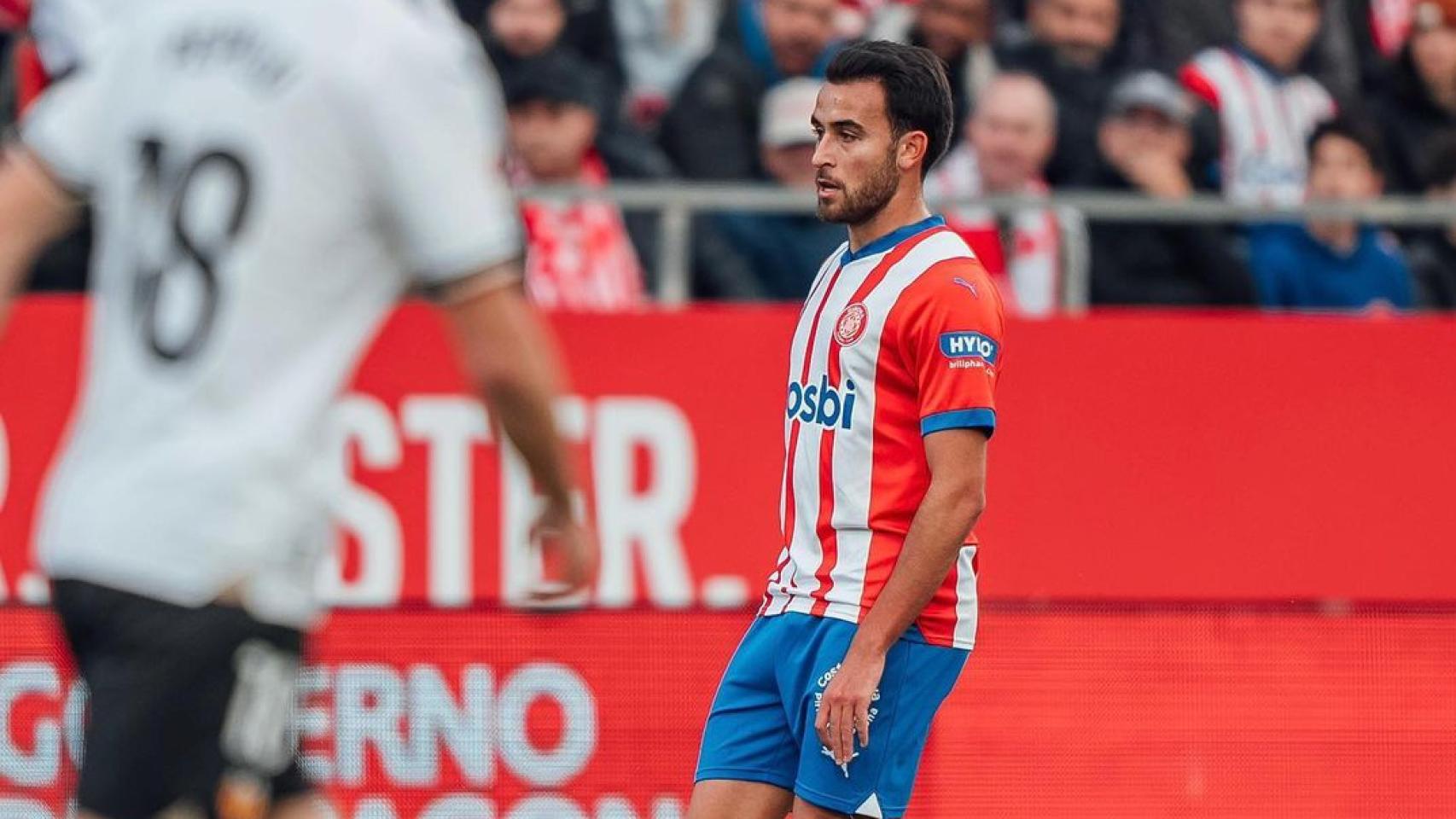 Éric García, en el partido contra el Valencia