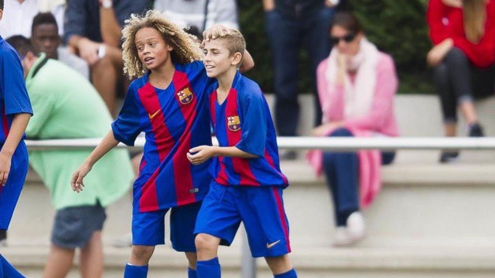 Xavi Simons y Fermín López compartieron equipo en las categorías inferiores del Barça