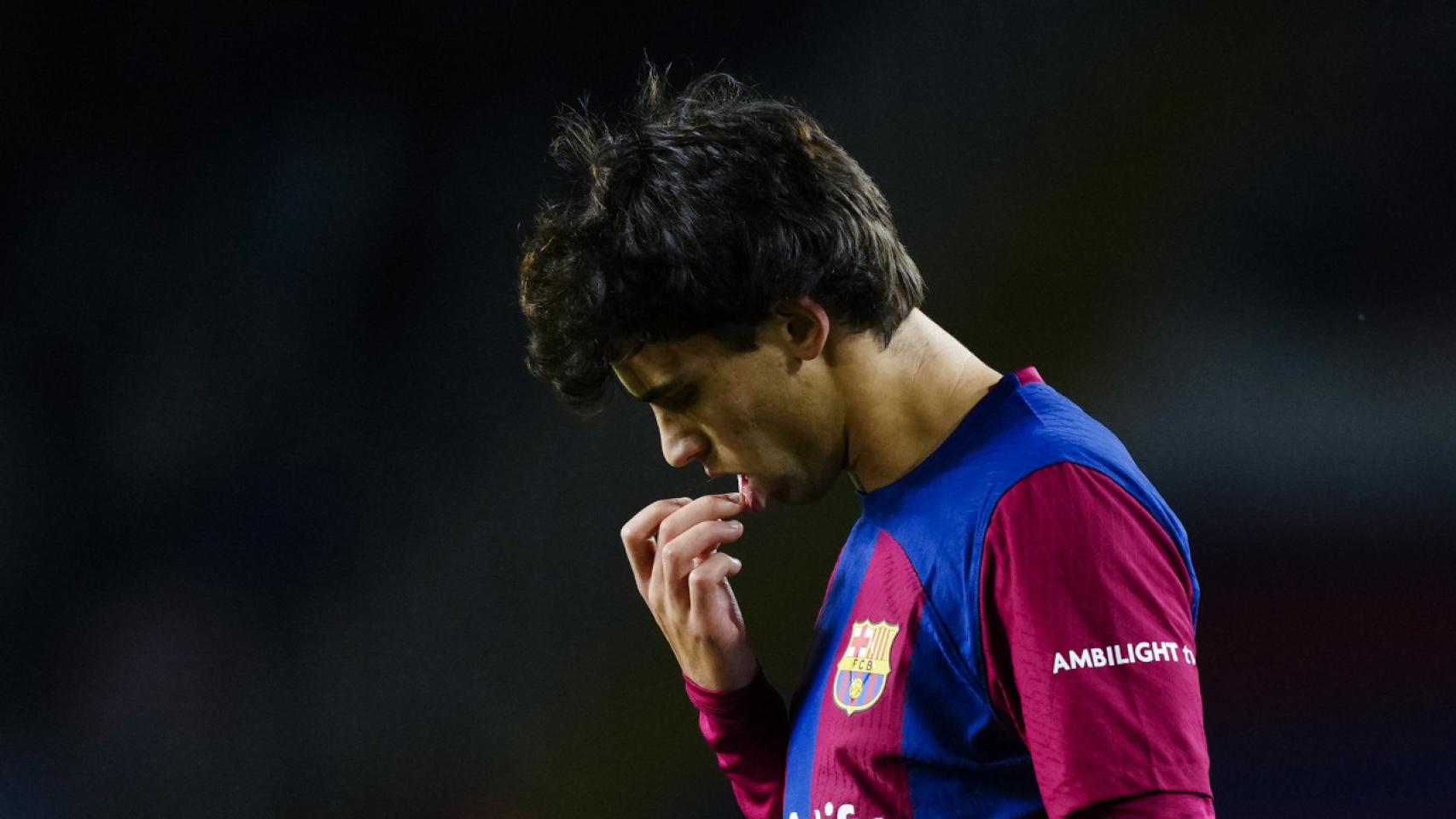 Joao Félix se lamente de una jugada fallada contra el Almería