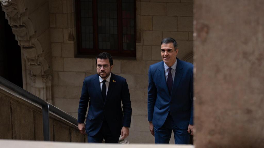 Reunión Pedro Sánchez y Pere Aragonès