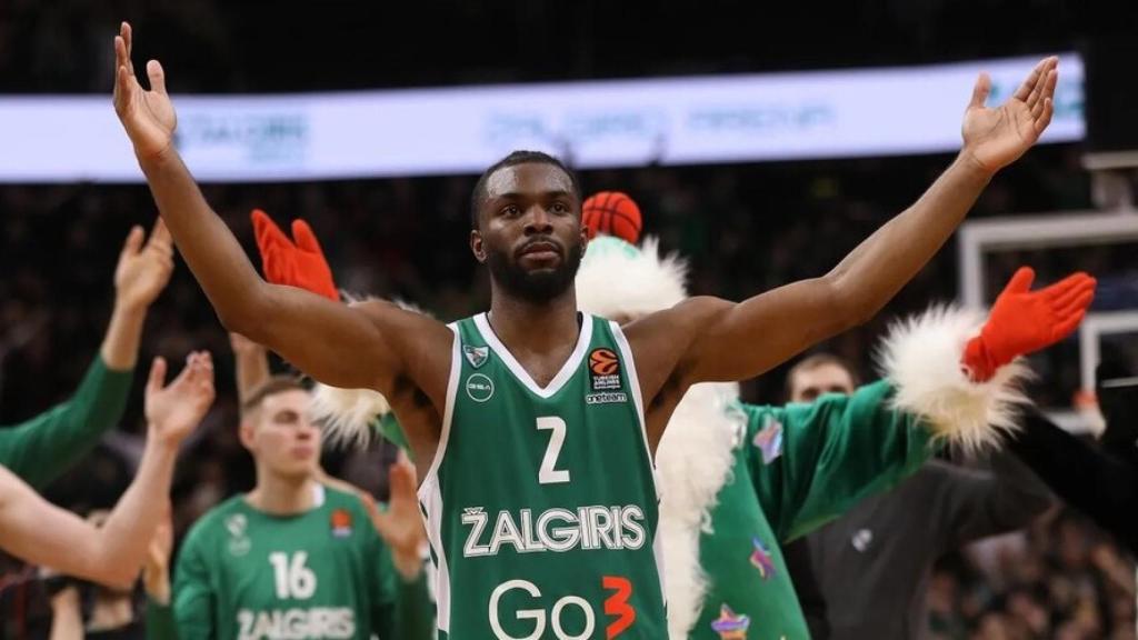 Keenan Evans, en un partido del Zalgiris