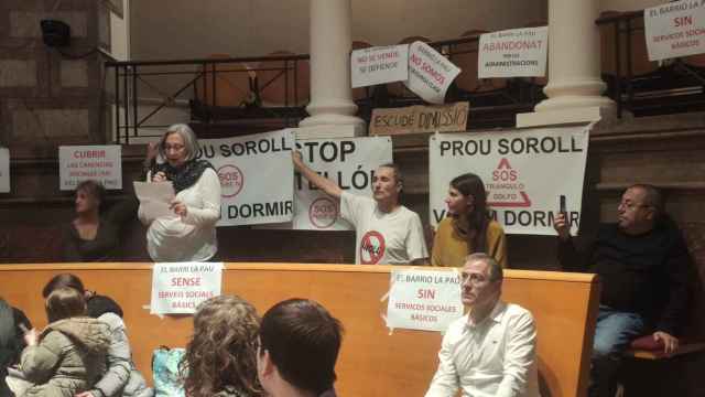 Los vecinos del Triángulo Golfo en una manifestación en una imagen de archivo