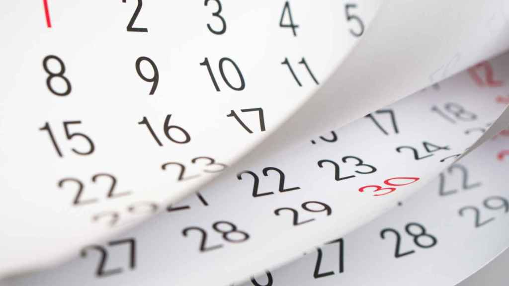 Imatge d'arxiu d'un calendari