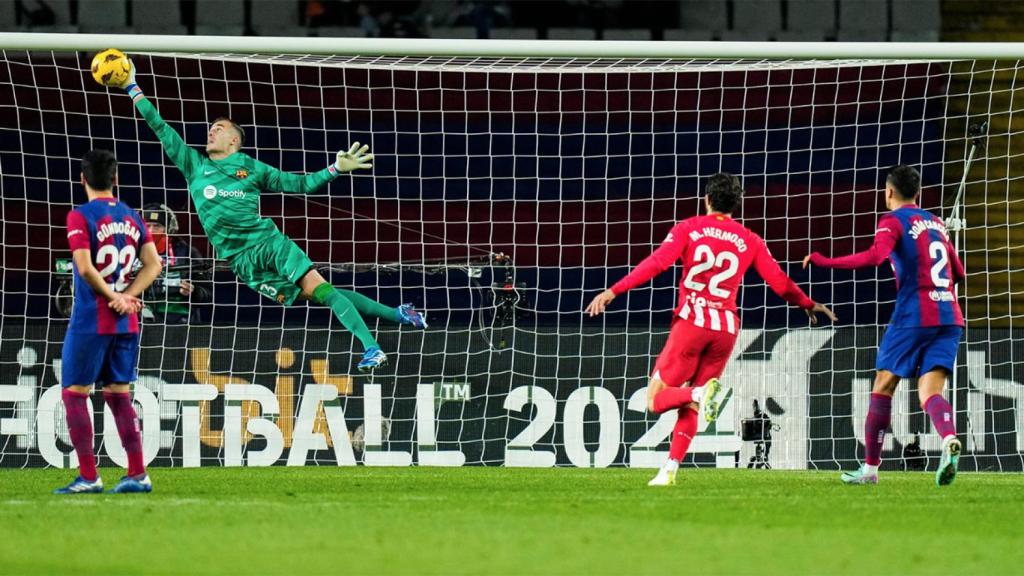 El paradón de Iñaki Peña contra el Atlético de Madrid