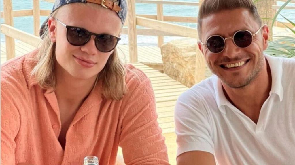 Haaland y Joaquín Sánchez, juntos en Marbella