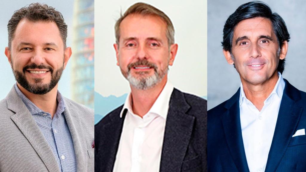 De izquierda a derecha: Osmar Polo (T-Systems), Marc Murtra (Indra) y José María Álvarez-Pallete (Telefónica)