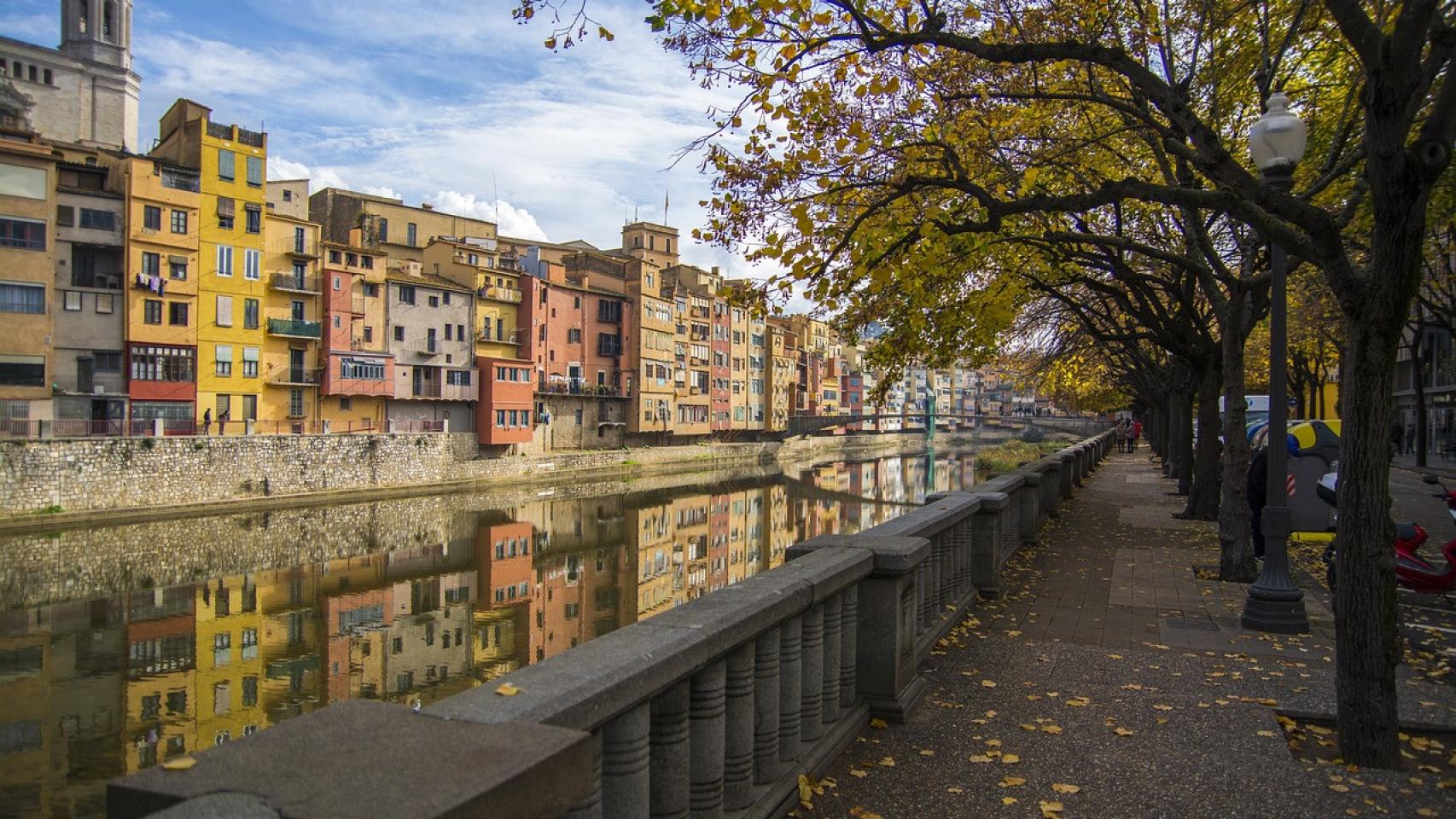 El centro histórico de Girona