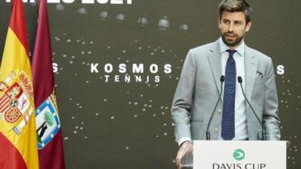 Gerard Piqué, en un evento corporativo de Kosmos, su empresa