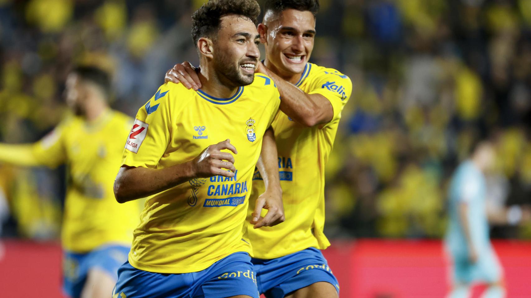 Munir El Haddadi festeja su gol al Barça