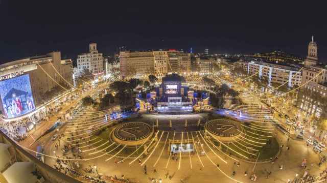 Actividades navideñas en plaza Catalunya