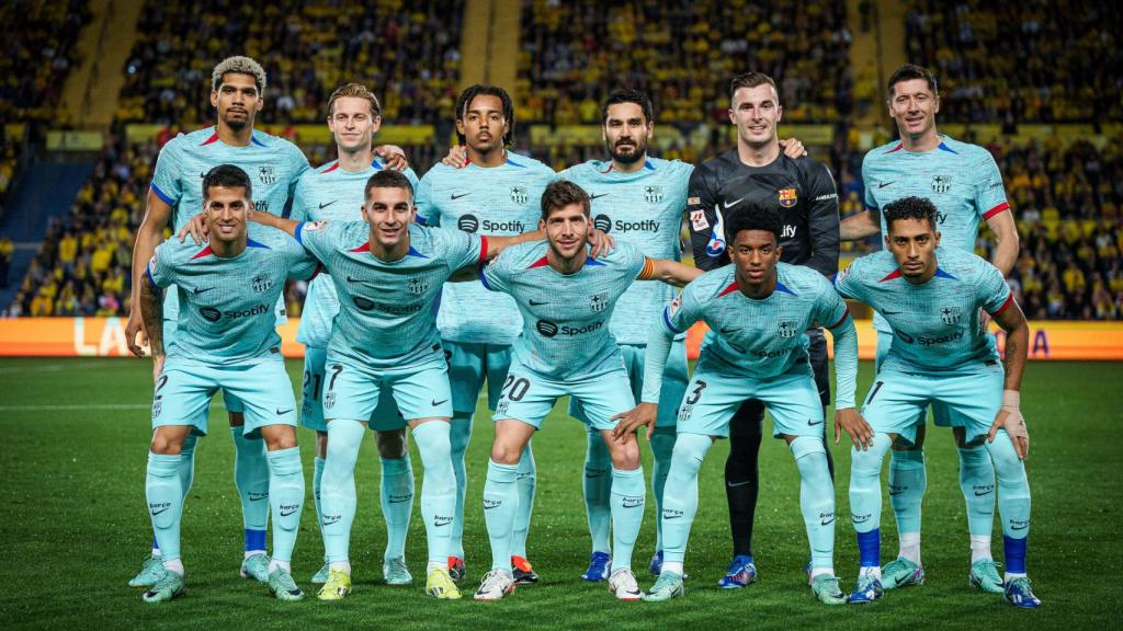 Alineación del Barça en Las Palmas