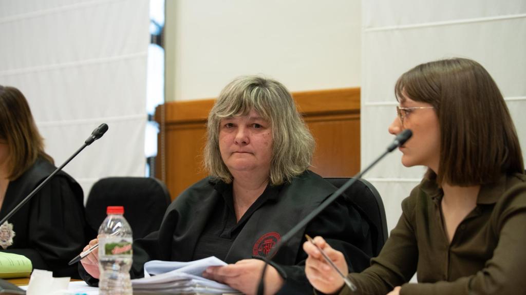 La abogada de la acusación particular Ester García López durante la vista de apelación por el recurso a la prisión provisional del futbolista Dani Alves