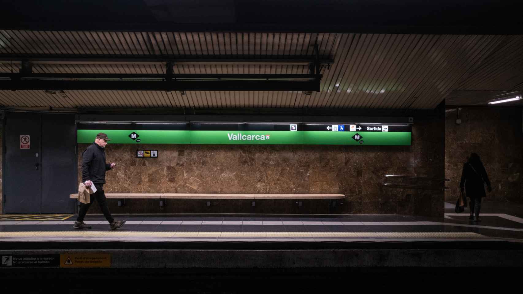 Estación de Vallcarca de la línea L3 del metro de Barcelona
