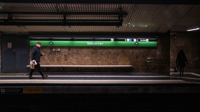 Imágenes recurso del metro de Barcelona