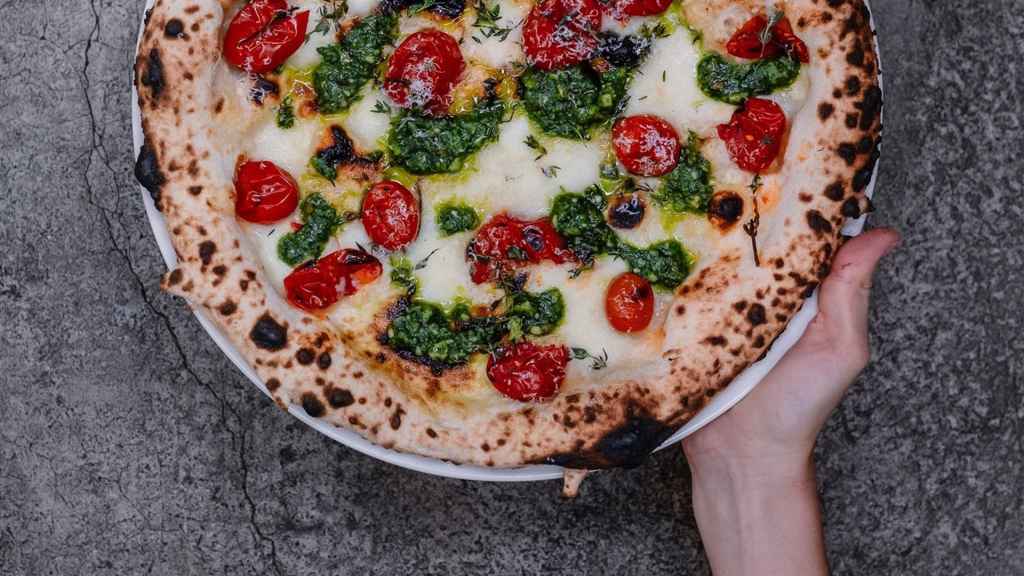 Pizza de la pizzeria barcelonesa Parking Pizza