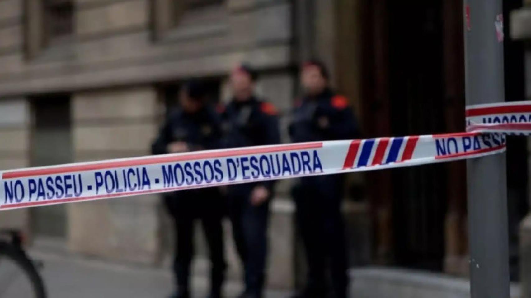 Cordón de Mossos d'Esquadra en una imagen de archivo