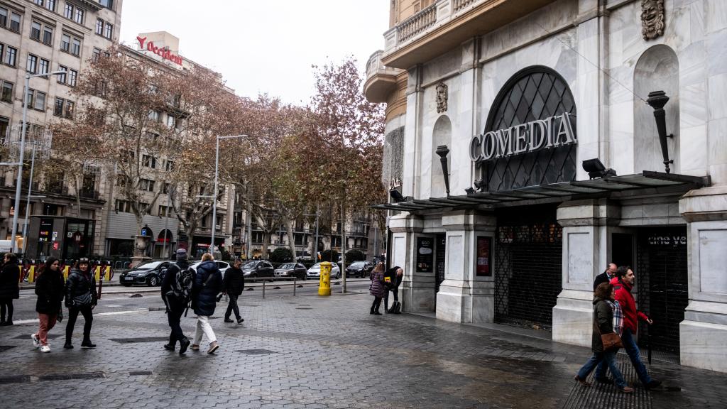 Antic cinema Comèdia del passeig de Gràcia, tancat des del gener de 2024