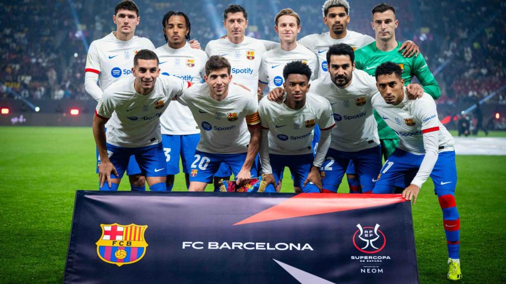 El once titular del FC Barcelona contra Osasuna en la Supercopa de España