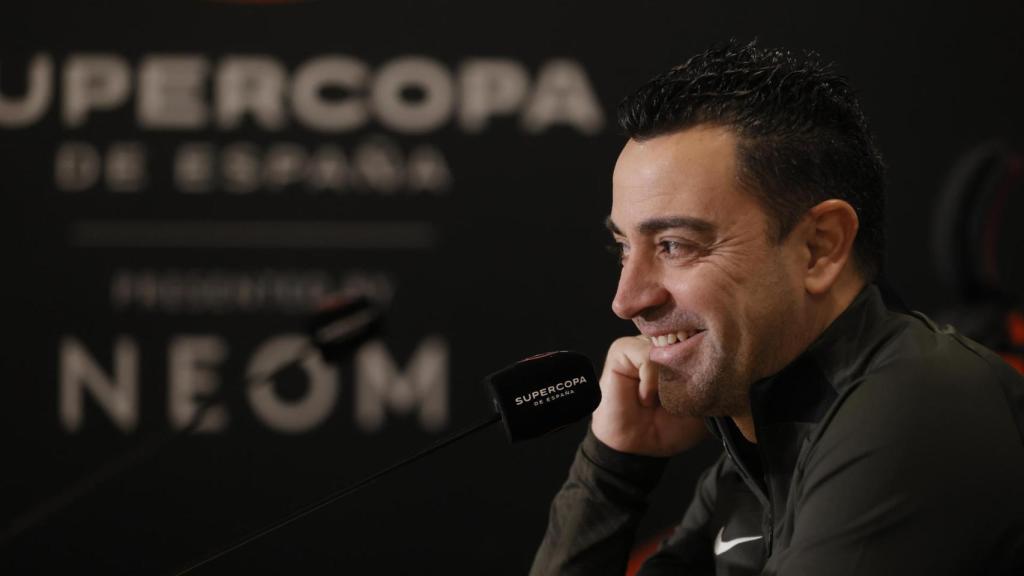 Xavi Hernández, en rueda de prensa antes del Barça-Real Madrid