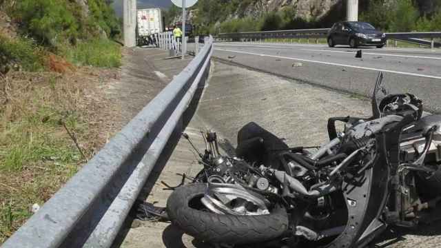 Un siniestro de moto
