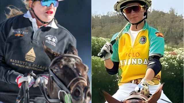 Las polistas Melissa Ganzi y María Curtichs durante el torneo