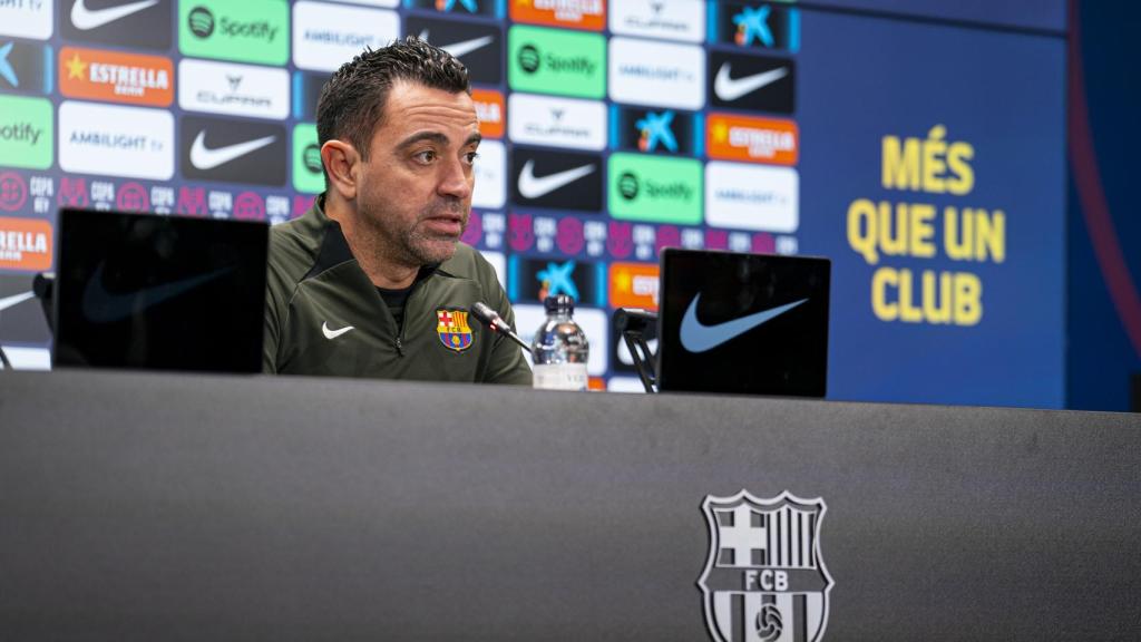 Xavi Hernández, en rueda de prensa previa al Unionistas-Barça